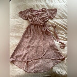 Sienna Sky Floral Pink Wrap Dress size XS